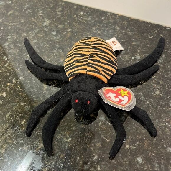 Ty Beanie Baby Spinner The Spider Toy - Picture 1 of 10